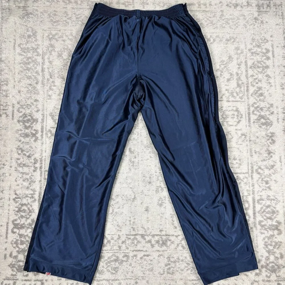 Vintage Nike Tear Away Pants Blue Supreme Shiny Snap Basketball Y2K 90s Size XL - Picture 6 of 6